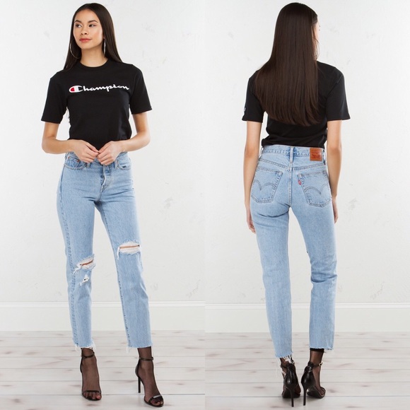 levi's wedgie fit distressed jeans